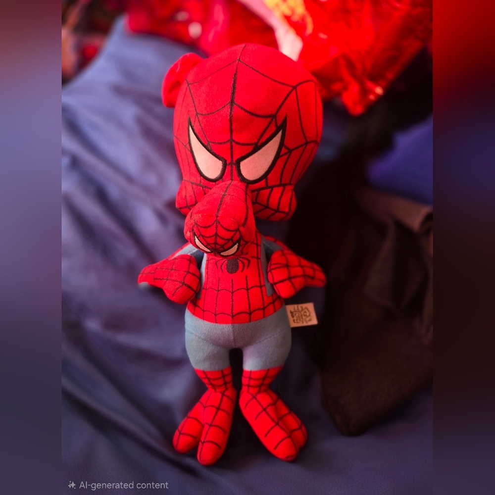 Marvel Spider-Man Plush Toy - Red and Blue